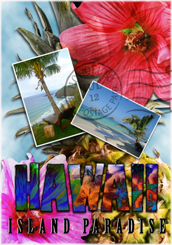 Hawaiian Island Paradise Post Card