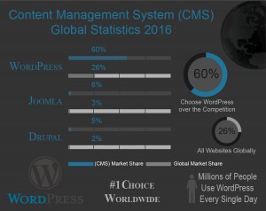 wordpress user statistics 2016 info graphic