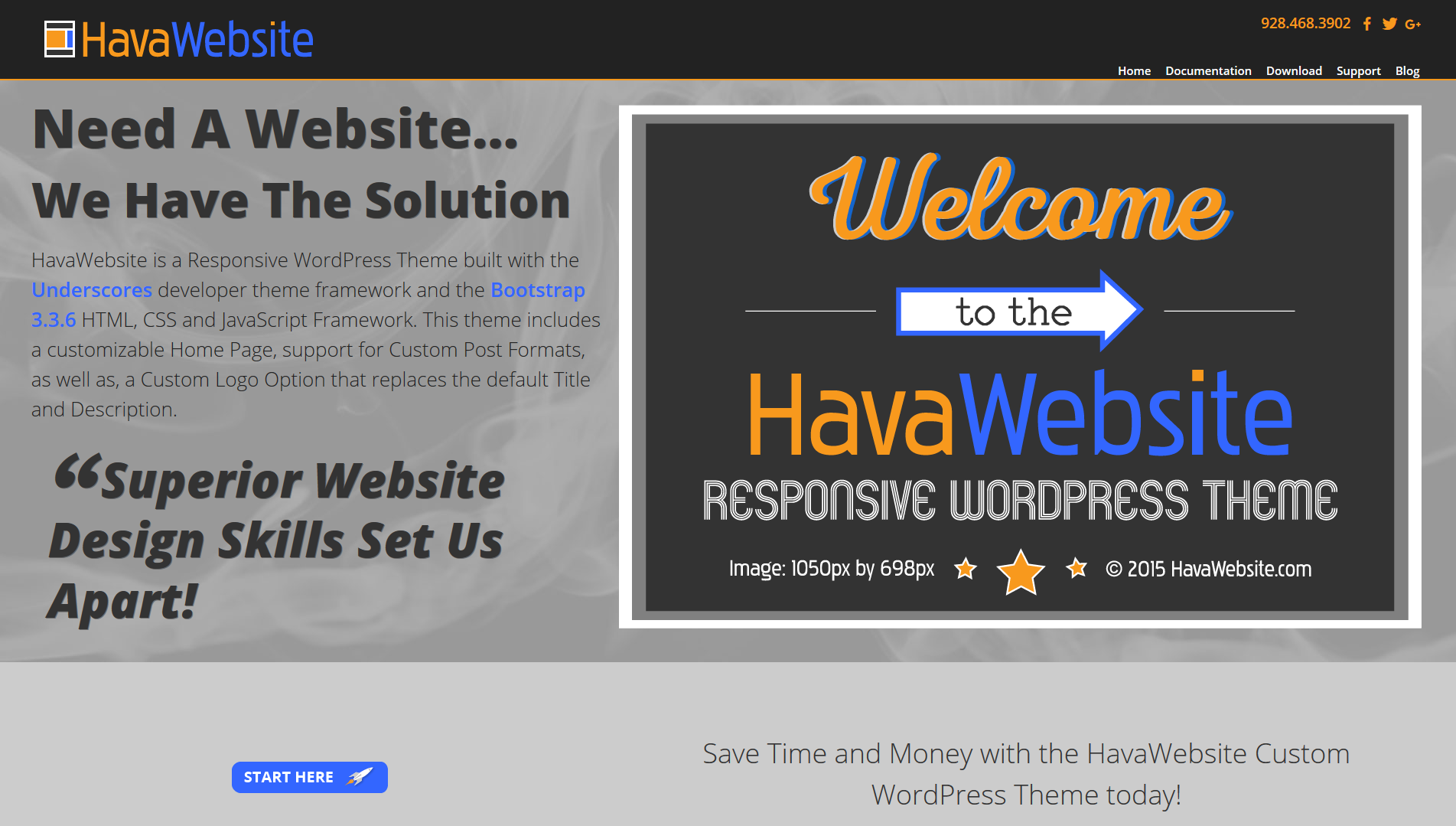 havawebsite wordpress theme screenshot